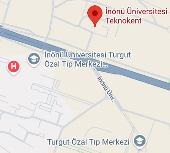 Malatya İnönü Üniversitesi Teknokent konumu